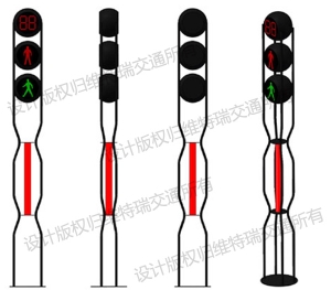 黑龙江一体式人行横道信号灯——星际系列