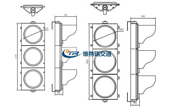 三联方向指示信号灯