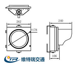 单联机动车道信号灯